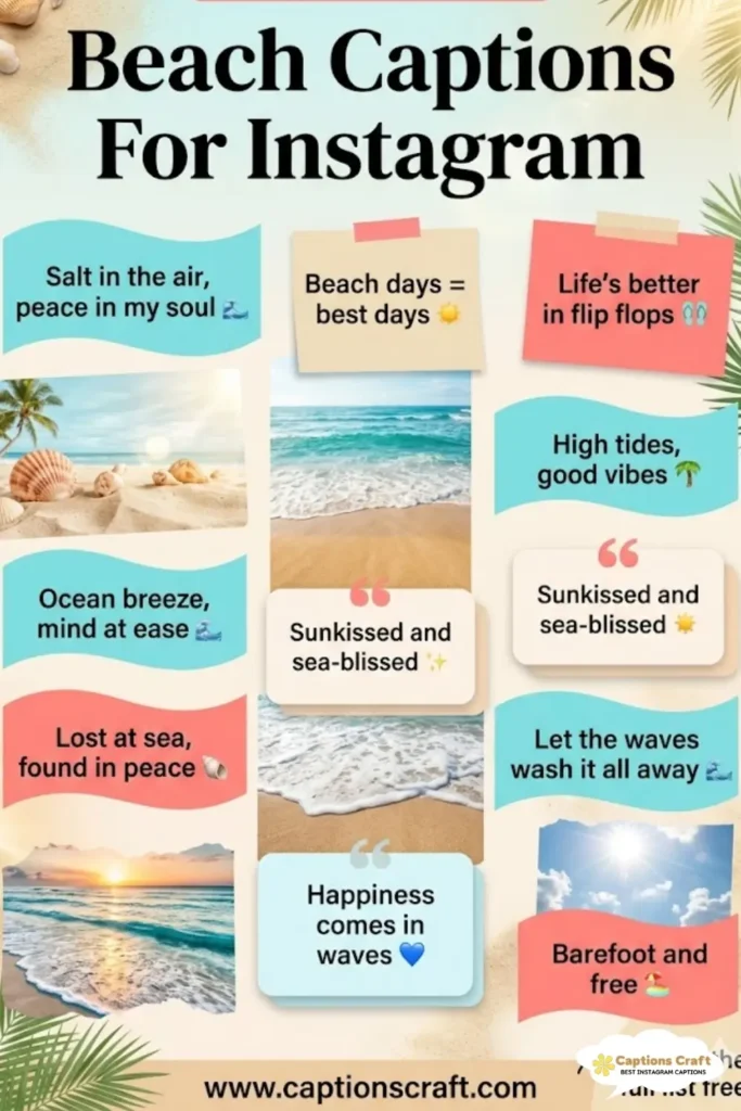 Beach Captions For Instagram and Quotes 135+ to Brighten Your Day