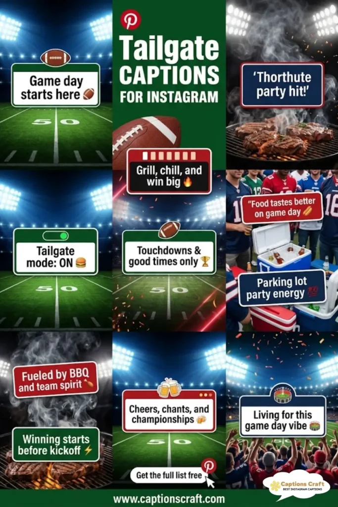 145+ Fun Tailgate Captions For Instagram and Quotes to Amp Up Your Game Day