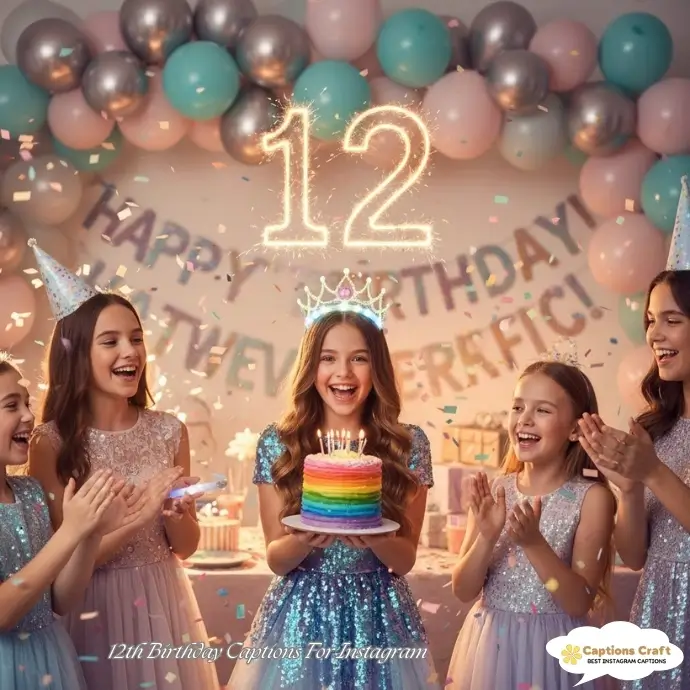 12th Birthday Caption For Instagram