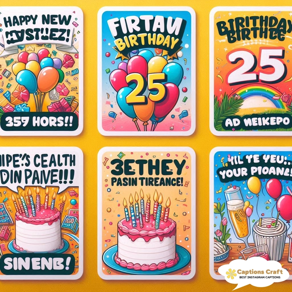 25th Birthday Captions That Shine