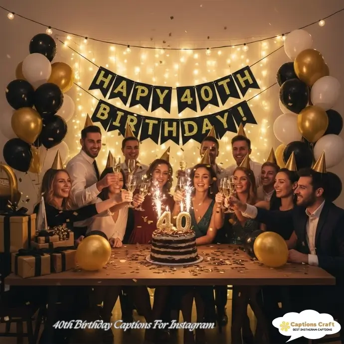 40th Birthday Caption For Instagram