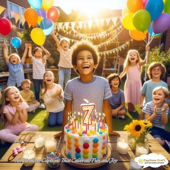 129+ Sweet 7th Birthday Captions For Instagram and quotes Full Of Fun And Joy