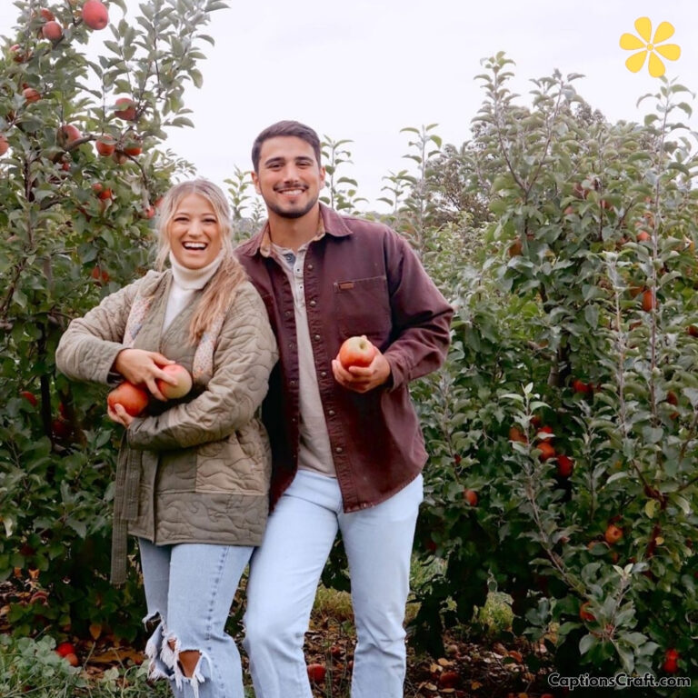 Apple Picking Instagram Captions Family