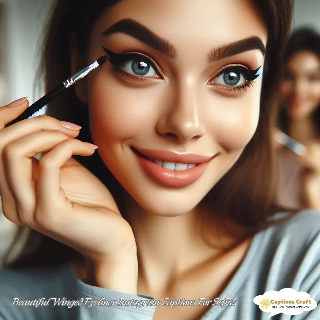 125+ Essential Winged Eyeliner Captions For Instagram That Inspire Confidence Quotes