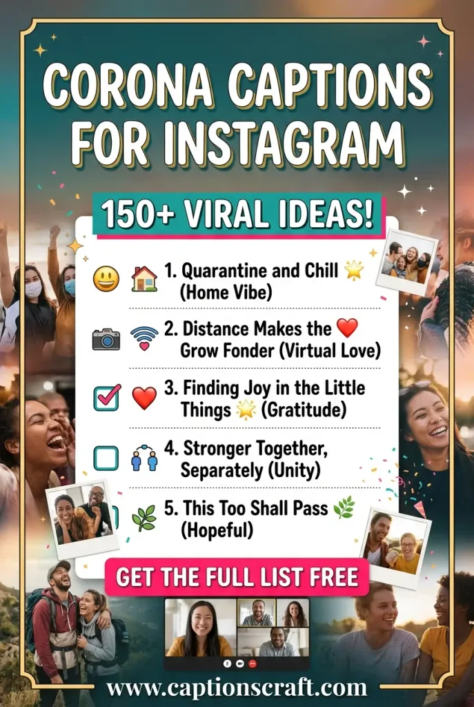 127+ Corona Captions For Instagram for Fun and Creativity