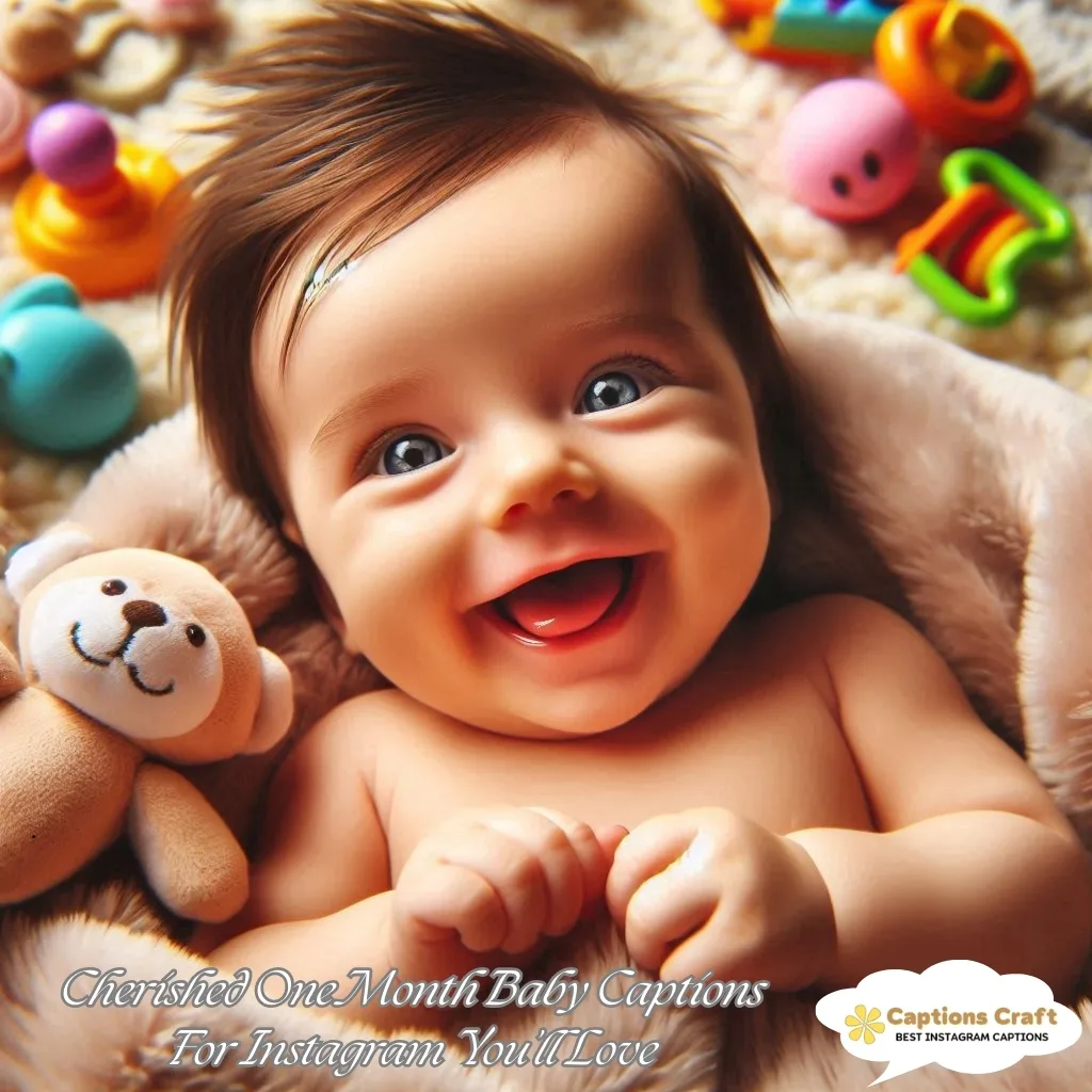 129+ Magical One Month Baby Captions For Instagram and Quotes to Cherish Forever