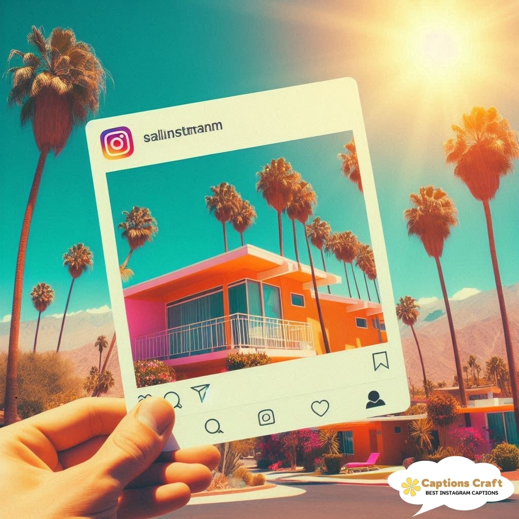 Chill Vibes Palm Springs Captions For Instagram