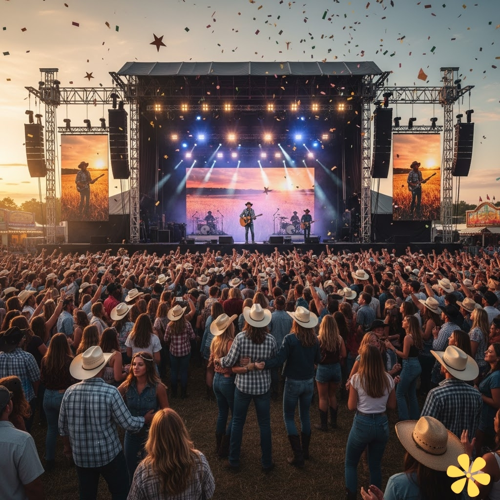 Country Concert Captions for Instagram