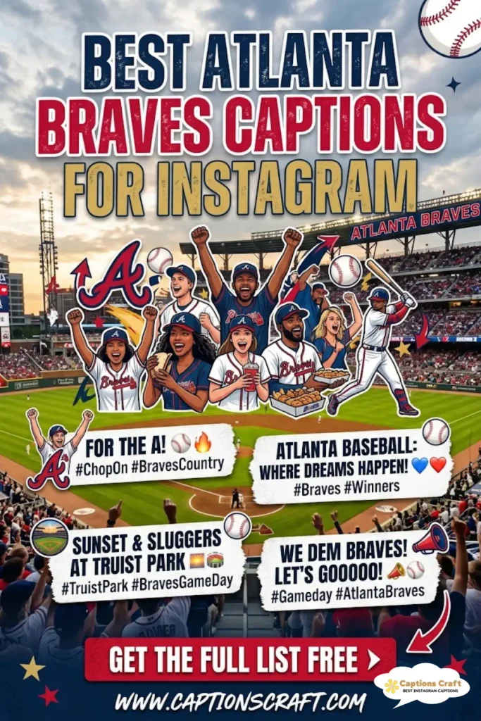 135+ Atlanta Braves Captions For Instagram to Boost Engagement