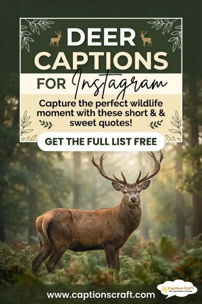 135+ Deer Captions For Instagram Perfect for Nature Lovers