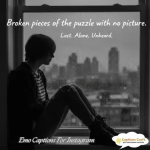 139+ Essential Emo Captions For Instagram That Speak Volumes and Inspire Feelings Quotes