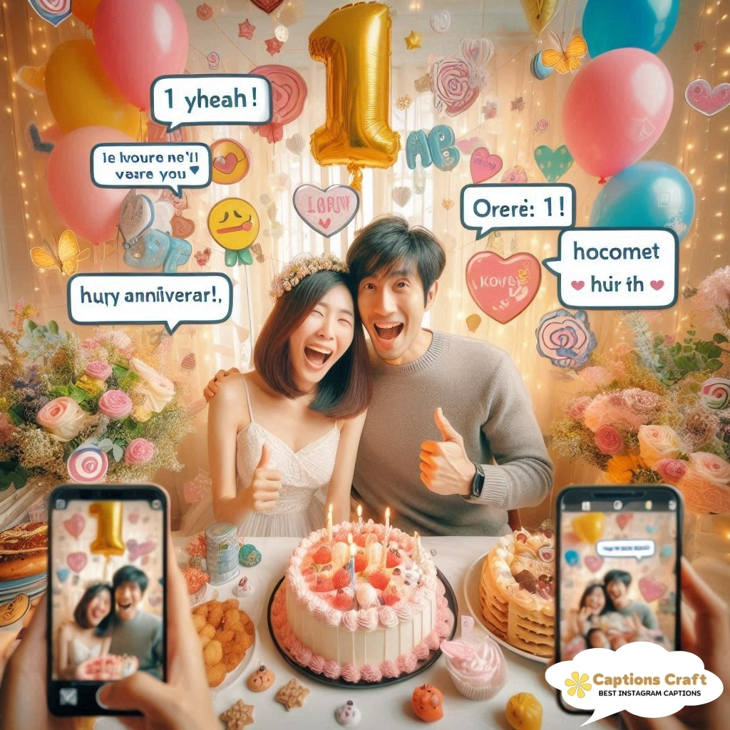 Fun 1 Year Wedding Anniversary Instagram Captions