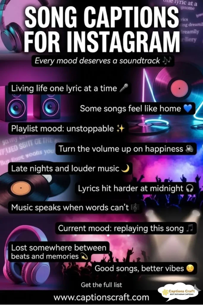 139+ Inspiring Song Captions For Instagram and Quotes to Shine Bright