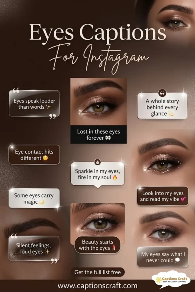 Captivating Eyes Caption For Instagram And Quotes That Will Spark 123+ Unique Connections