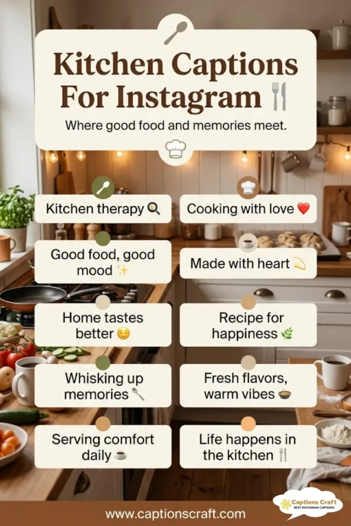 123+ Savory Kitchen Captions For Instagram And Quotes That Spice Up Your Feed