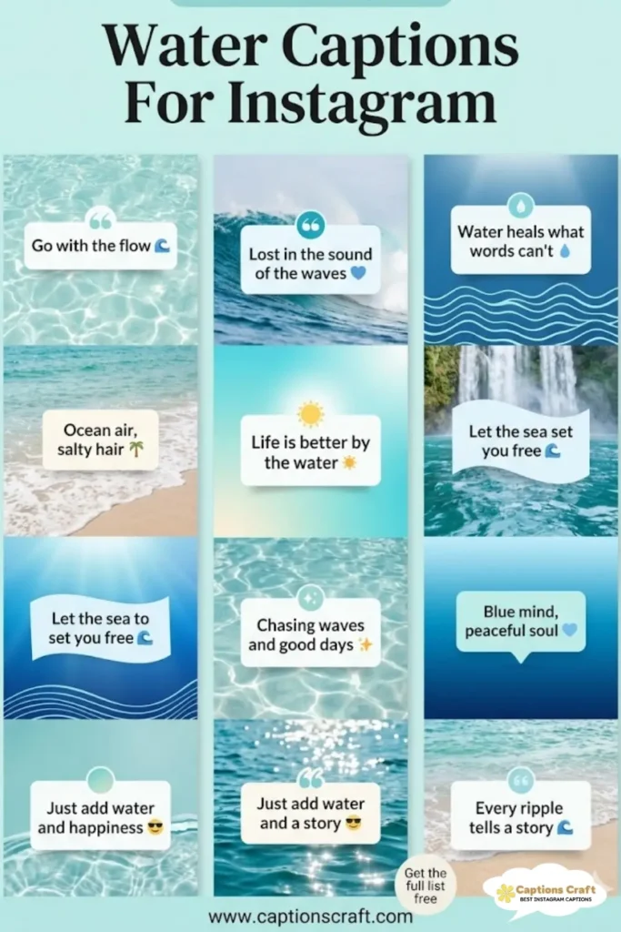 147+ Essential Water Captions For Instagram and Quotes to Make a Splash