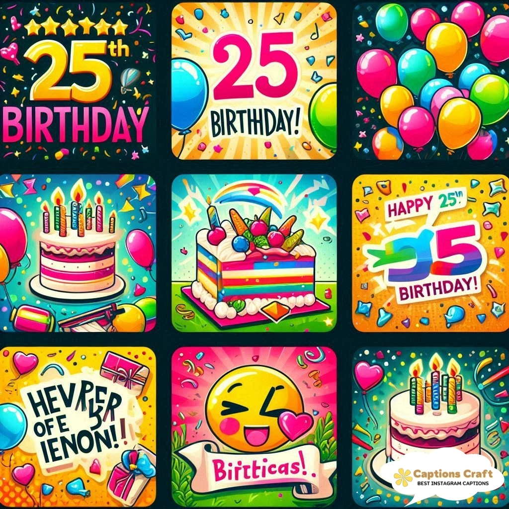 Hashtags On 25th Birthday Captions For Instagram
