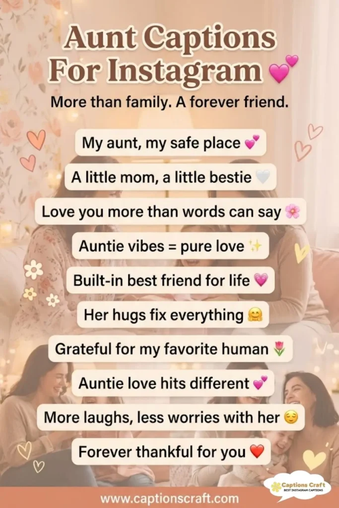 Aunt Captions For Instagram and Quotes That Spark Joy 125+ Ways to Shine Bright