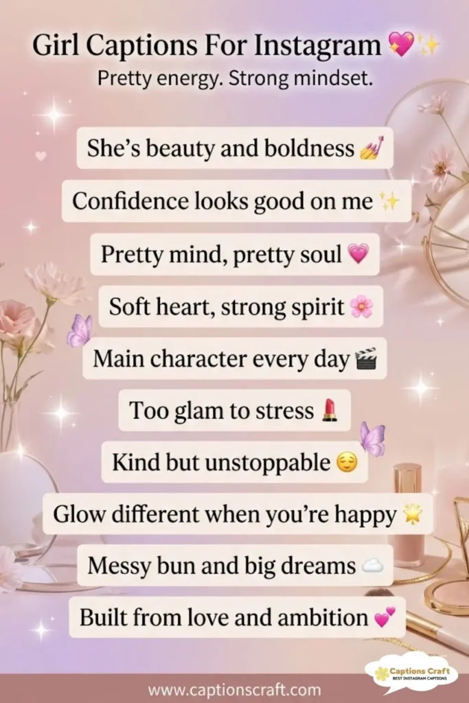 139+ Powerful Girl Captions For Instagram And Quotes That Shine With Confidence