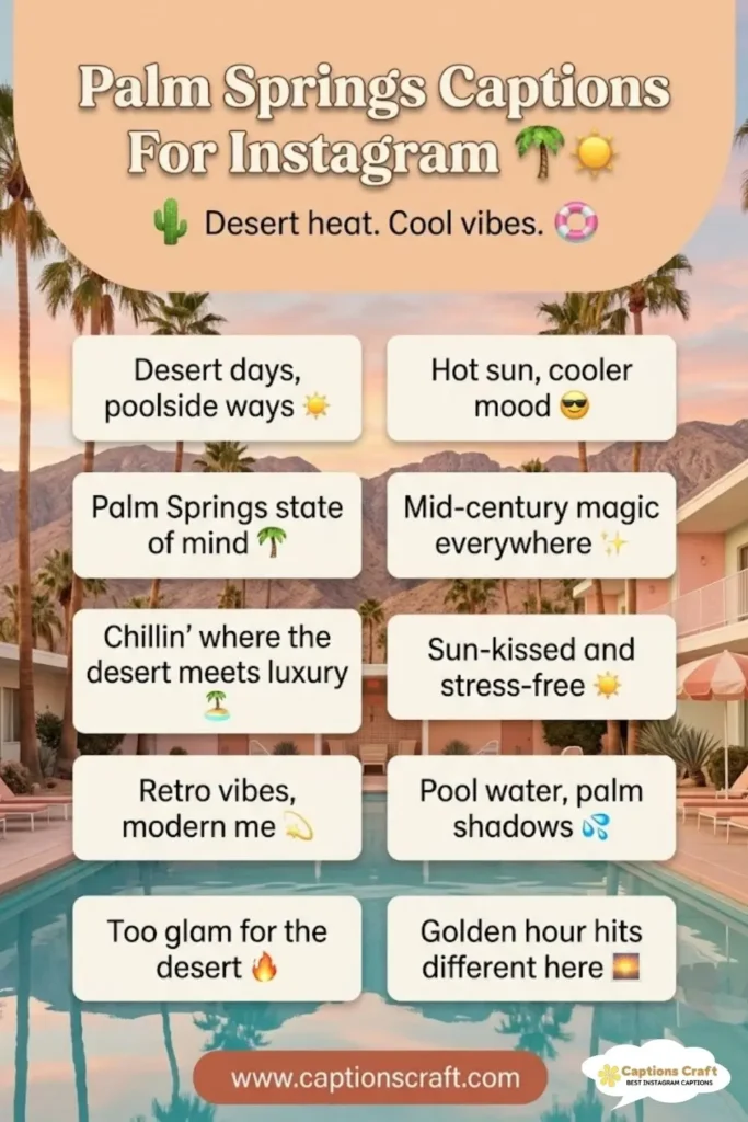 125+ Inspiring Palm Springs Captions For Instagram and Quotes to Brighten Your Feed