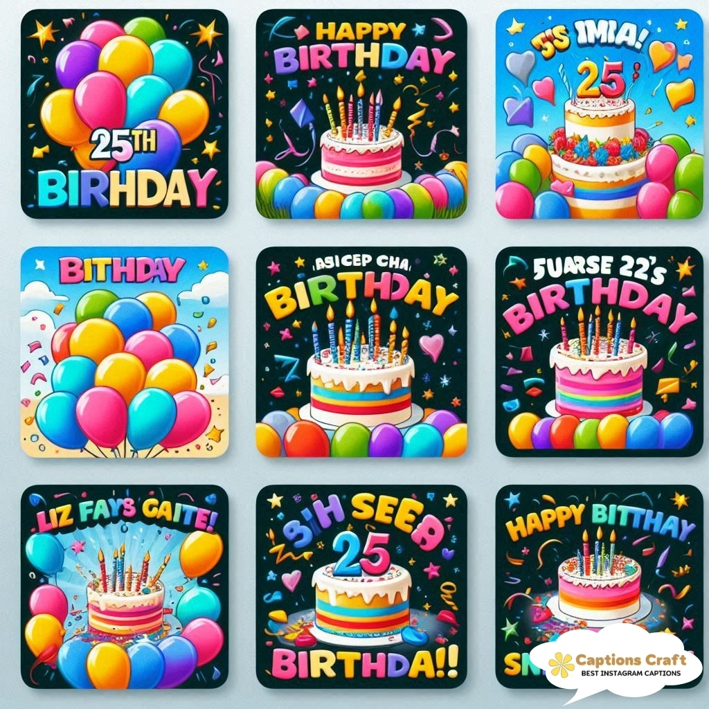 Heartfelt 25th Birthday Captions
