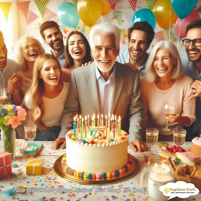 Heartfelt 75th Birthday Captions That Touch The Soul