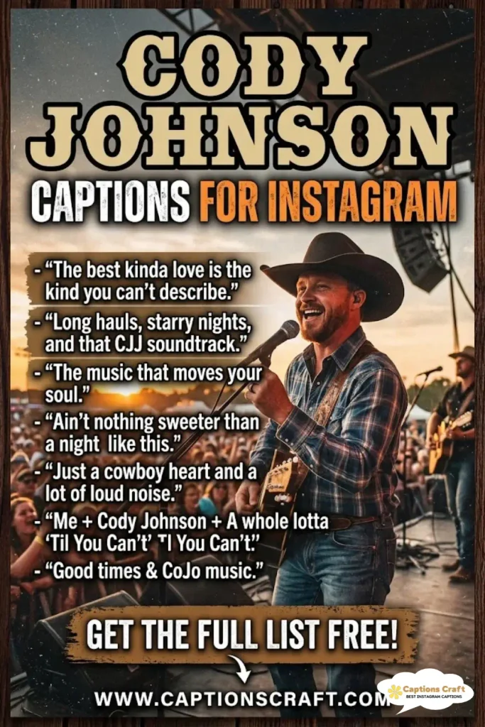 137+ Cody Johnson Captions For Instagram to Boost Engagement