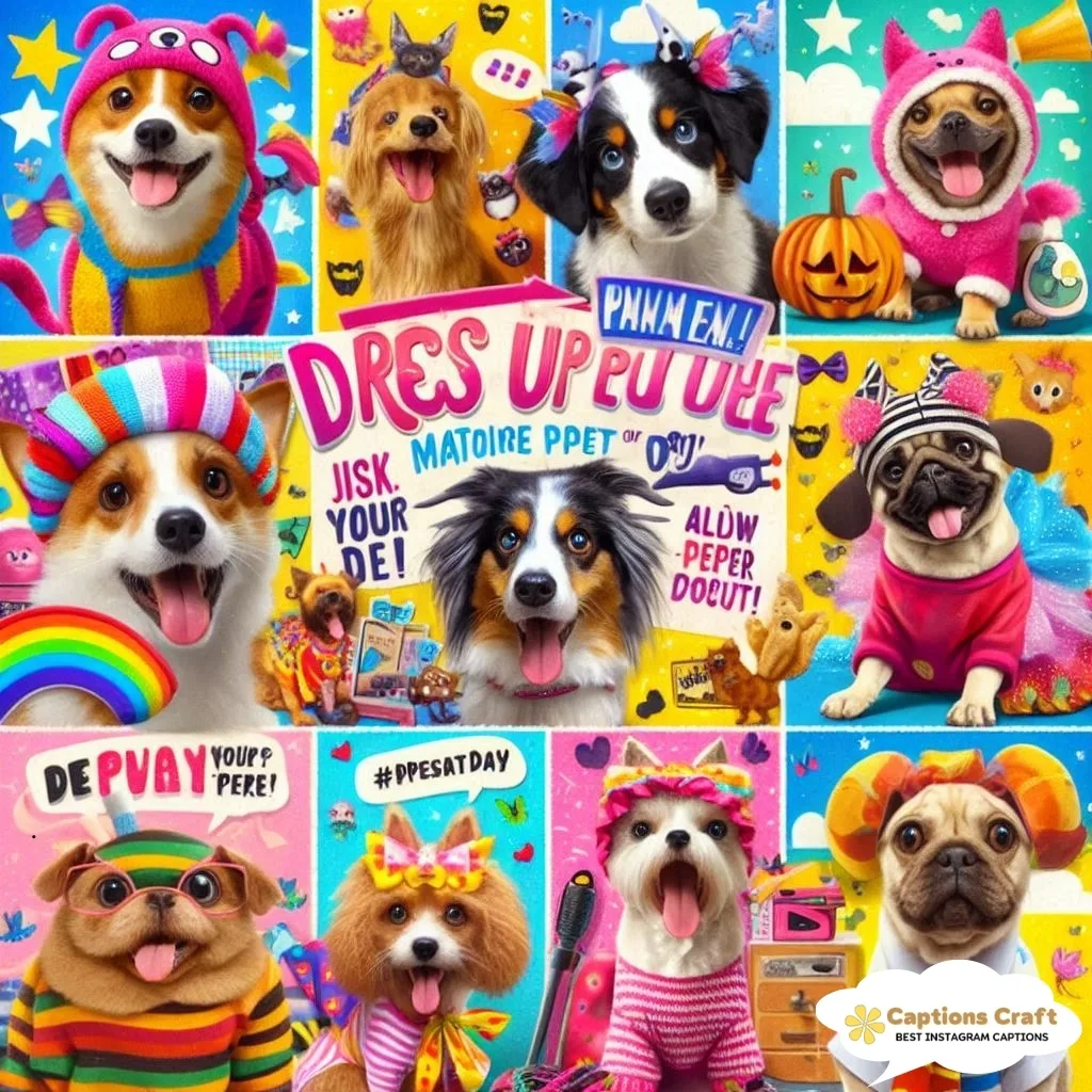 145+ Whimsical National Dress Up Your Pet Day Captions and Quotes to Charm Everyone