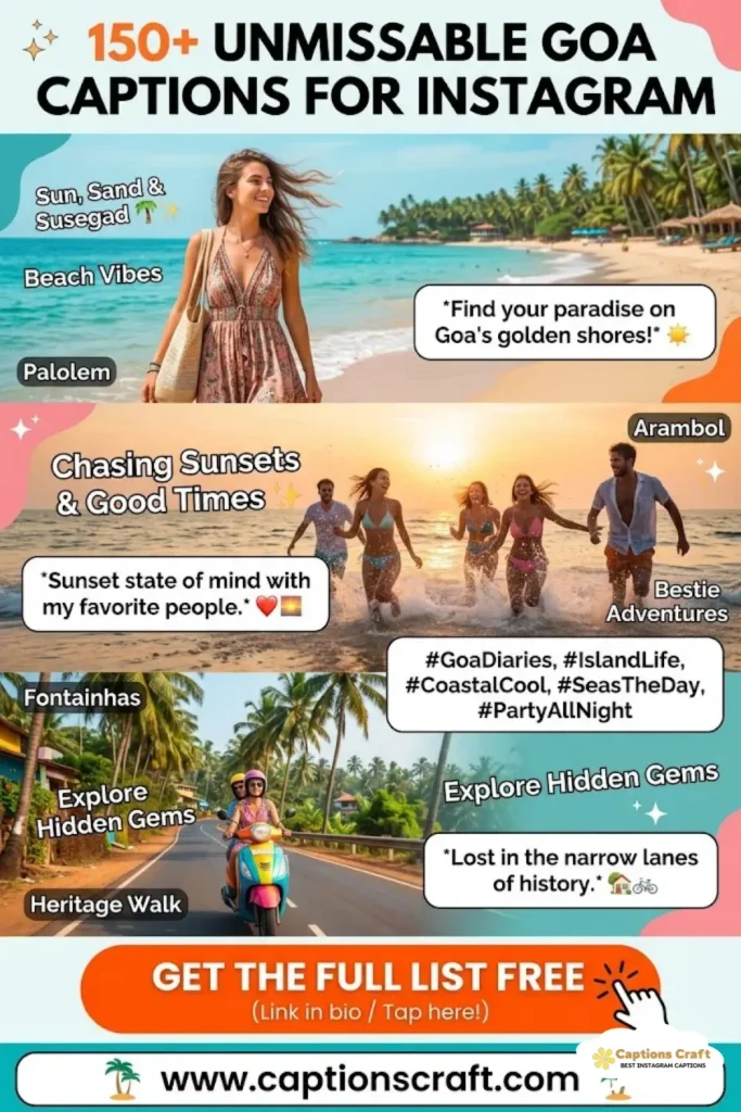 135+ Goa Captions For Instagram to Elevate Your Posts