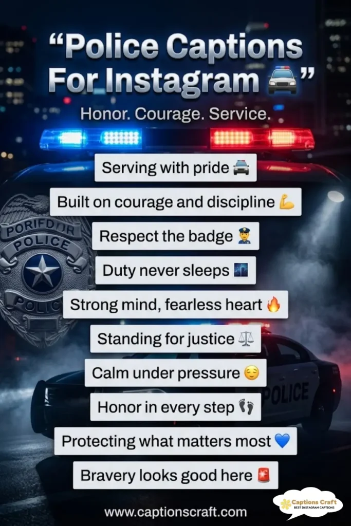 123+ Powerful Police Captions For Instagram and Quotes to Inspire Your Feed