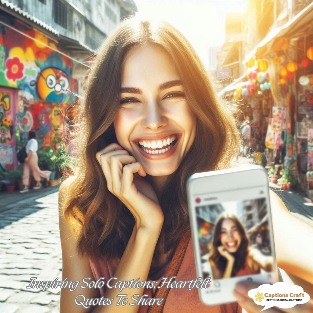 Inspiring Solo Captions Heartfelt Quotes To Share