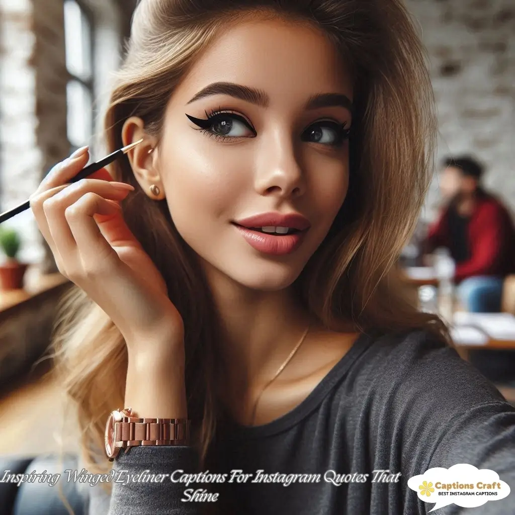 125+ Essential Winged Eyeliner Captions For Instagram That Inspire Confidence Quotes