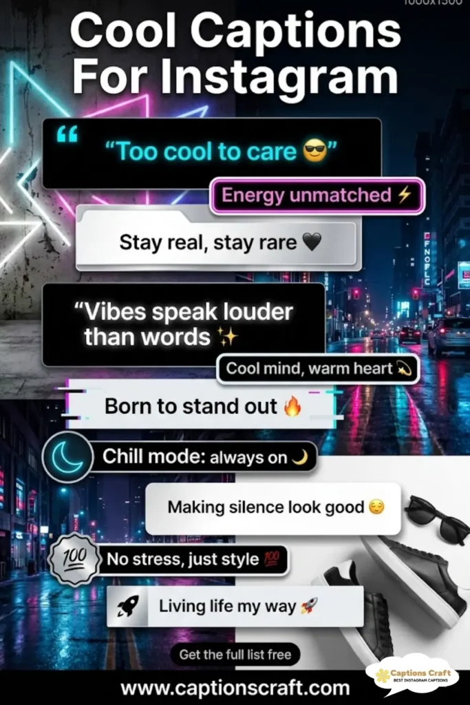 Get Inspired with 123+ Cool Captions For Instagram and Quotes That Shine Bright