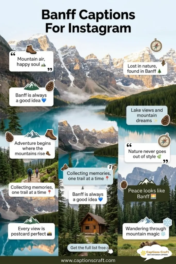 135+ Irresistible Banff Captions For Instagram and Quotes to Boost Your Adventure Game