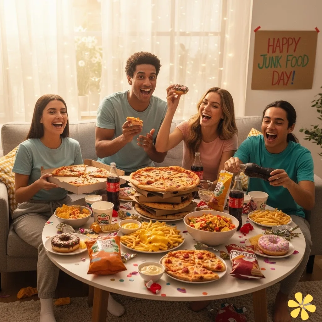 Junk Food Day Captions