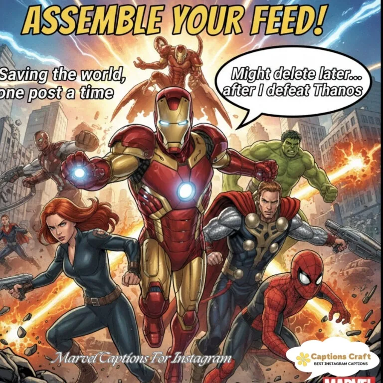 139+ Powerful Marvel Captions For Instagram and Inspiring Quotes