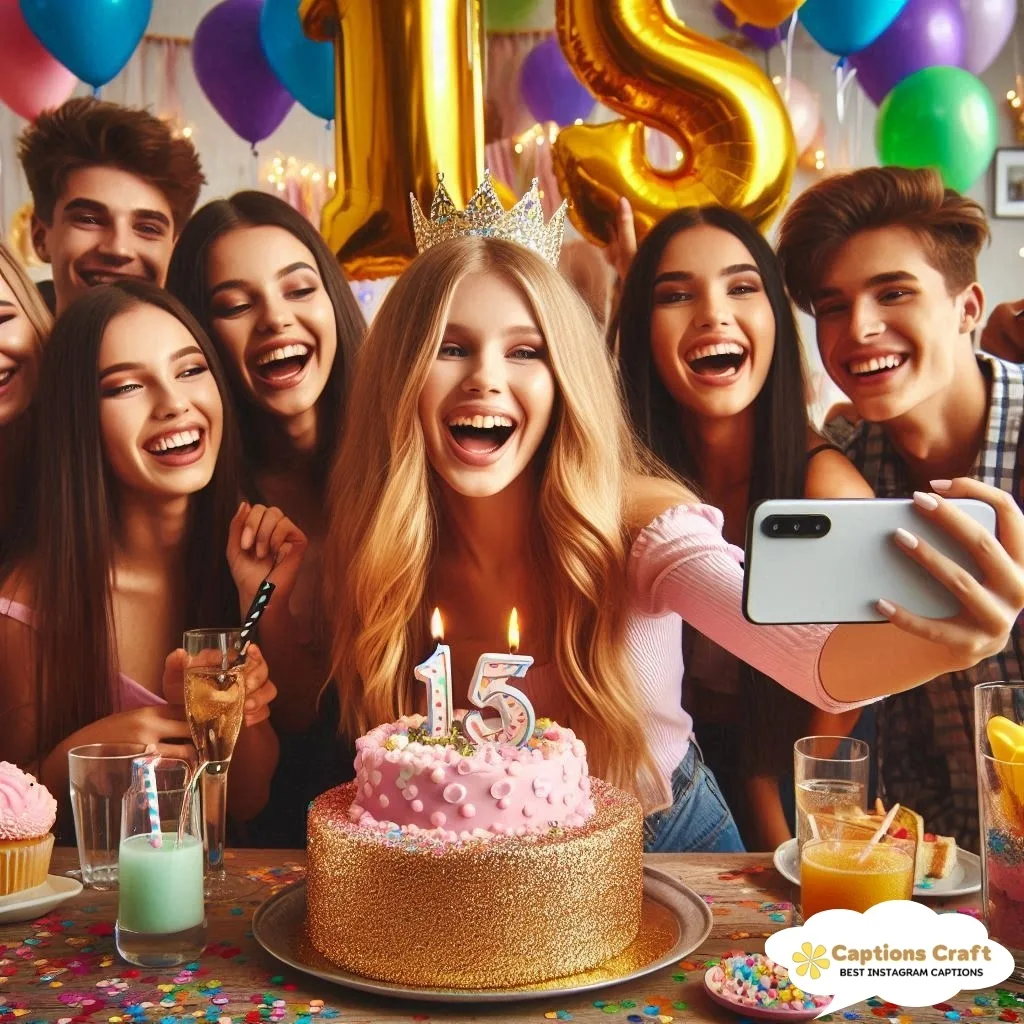 147+ Cute 15th Birthday Captions For Instagram & Quotes For A Big Day Feel