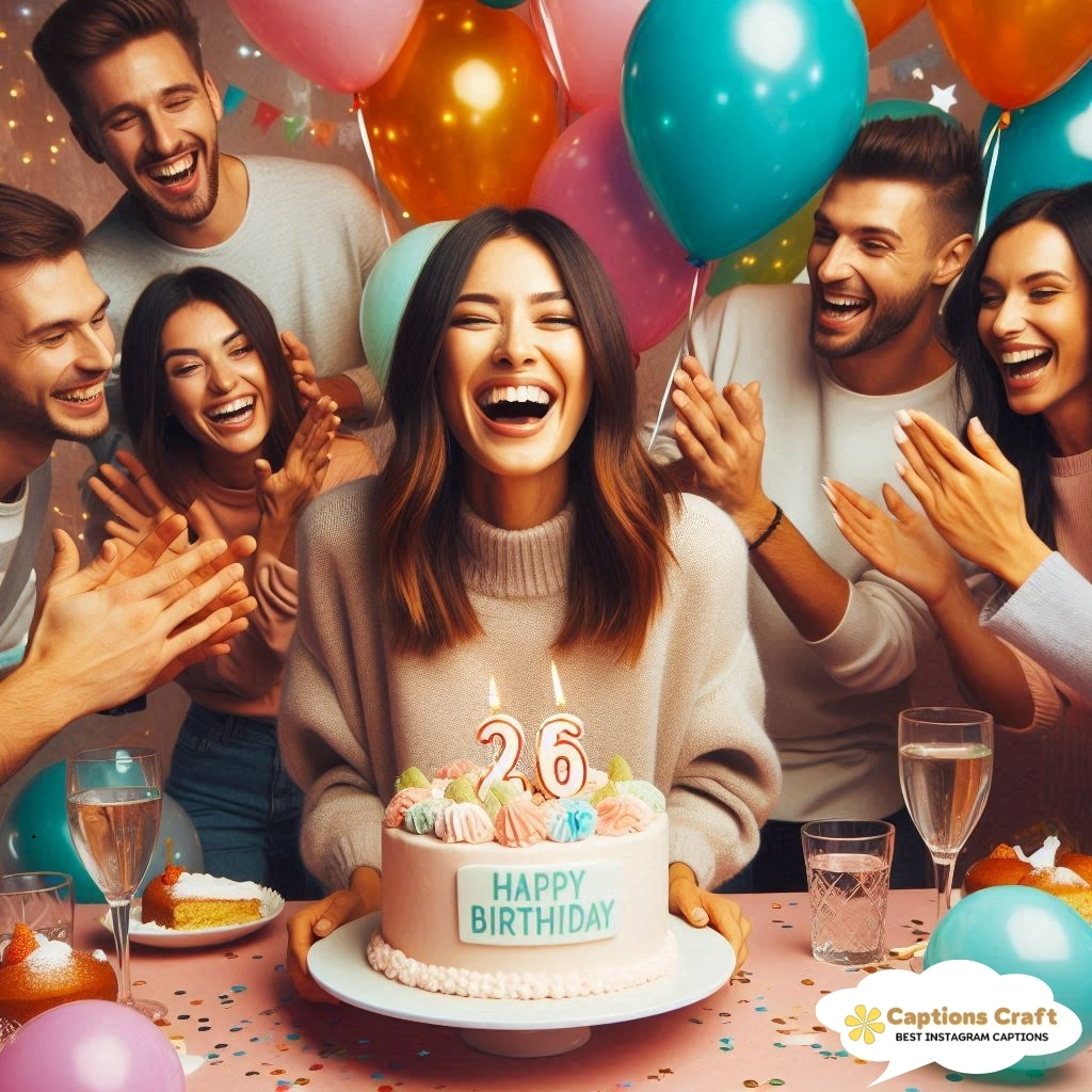 Memorable 26th Birthday Captions That Shine
