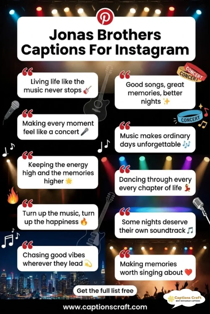 127+ Inspiring Jonas Brothers Captions For Instagram That Shine Bright