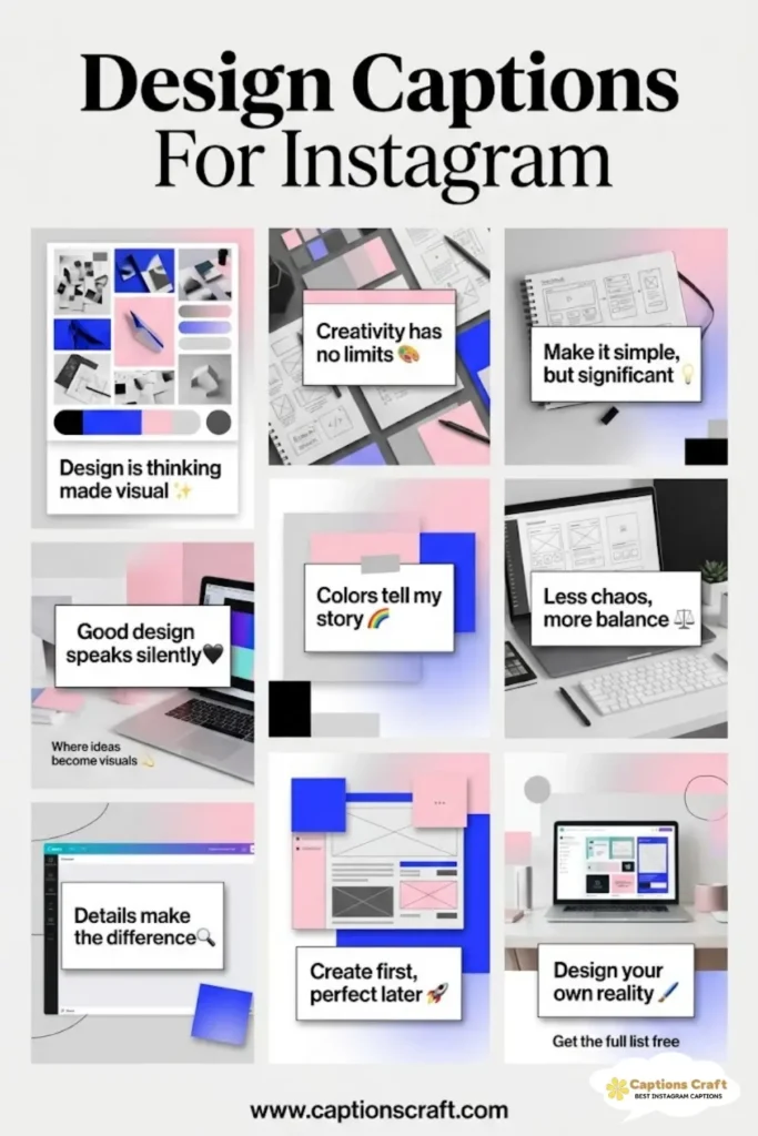 Transform Your Instagram with 129+ Stunning Design Captions For Instagram and Quotes Magic