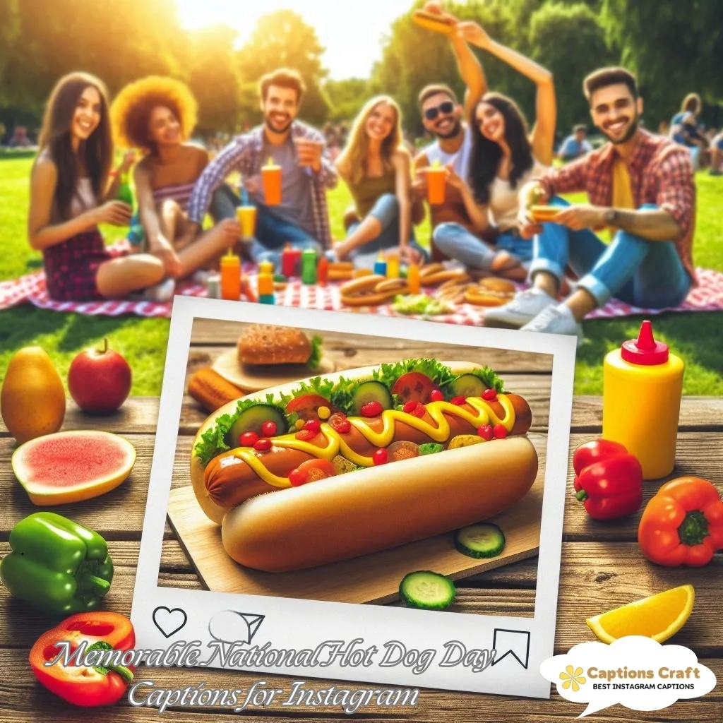 125+ Sizzling National Hot Dog Day Captions and Quotes to Celebrate the Fun