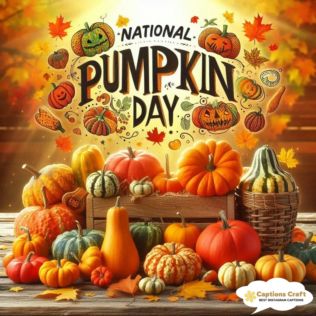 137+ Magical National Pumpkin Day Captions and Quotes for Fall Fun