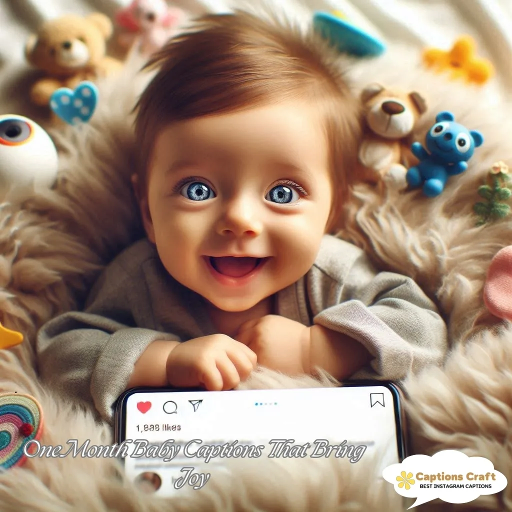 129+ Magical One Month Baby Captions For Instagram and Quotes to Cherish Forever