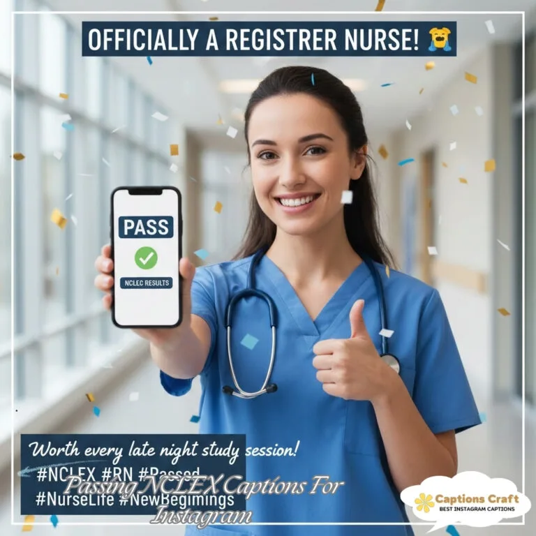 137+ Inspiring Passing NCLEX Captions For Instagram and Motivational Quotes