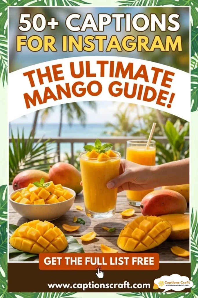 145+ Mango Captions For Instagram That Are Perfectly Sweet
