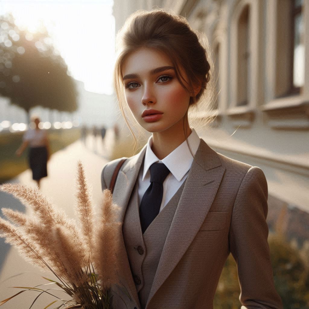 Power dressing suit girl captions for Instagram photos