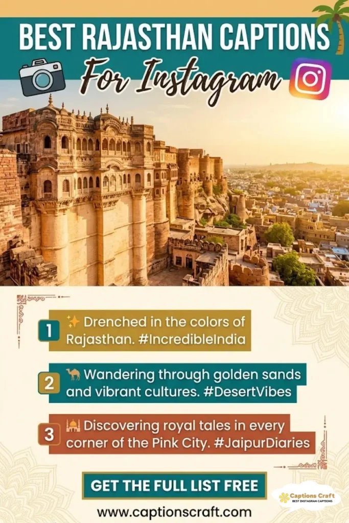 137+ Creative Rajasthan Captions For Instagram and Quotes to Inspire Your Journey