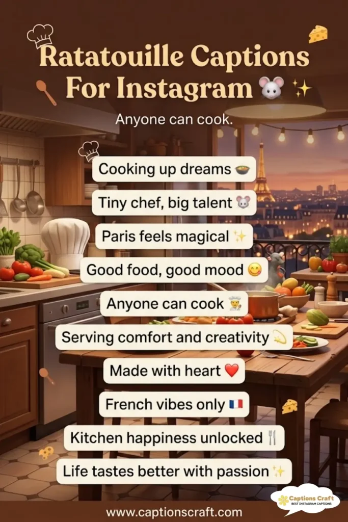 147+ Delicious Ratatouille Captions For Instagram and Quotes to Inspire Your Culinary Journey
