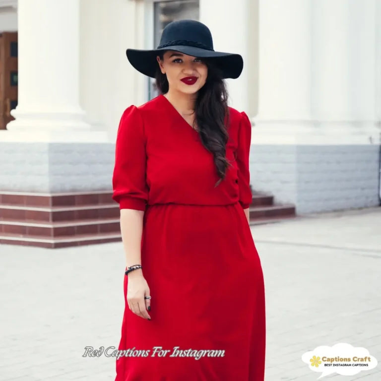 Red Captions For Instagram