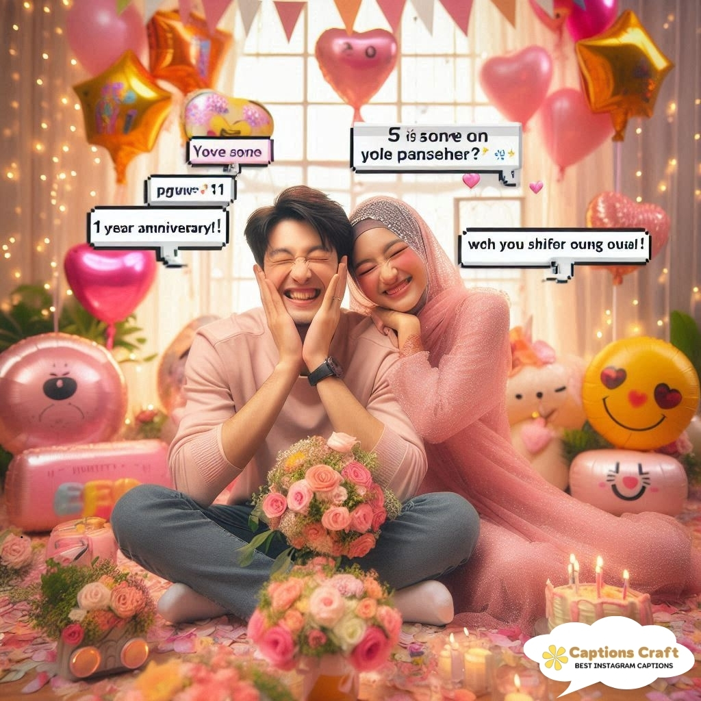 Romantic 1 Year Wedding Anniversary Captions